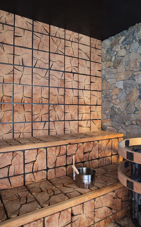 Beauté brute - sauna en pierres