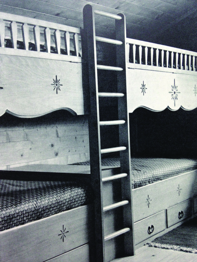 lits en bois, superposés
