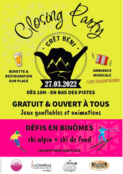 affiche closing party